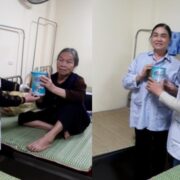 Bệnh nhân nghèo bệnh viện Mỹ Đức nhận sữa Azumi, Canxi Nano