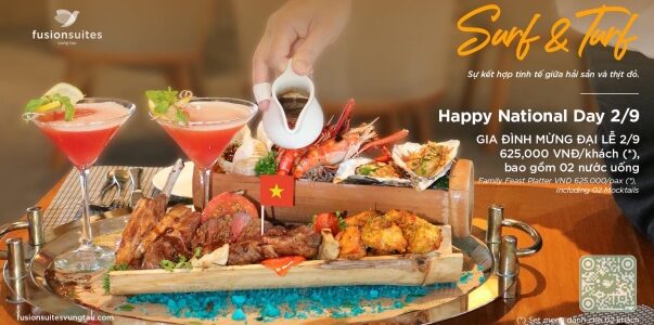 Fusion Suites Vũng Tàu ưu đãi quyến rũ mùa Thu đón Lễ 2/9