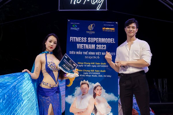 Thí sinh Fitness Supermodel Vietnam 2023 cạnh tranh khốc liệt trên đỉnh Hồ Mây