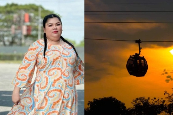 Diễn viên Tuyền Mập hướng dẫn đi cáp treo viếng Bà chúa Xứ núi Sam